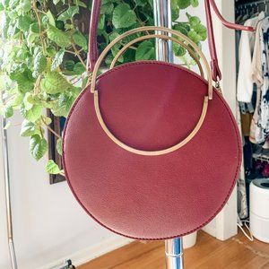 Winifred Circle Crossbody Bag - Wine